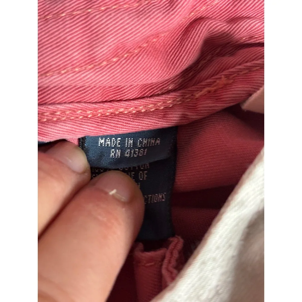 Polo Ralph Lauren Mens Chino Shorts‎ Pink Salmon Cotton Twill Size 36 Flat Front